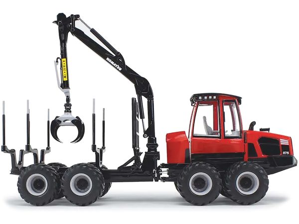 Komatsu 875.1 Forwarder Red and Black 1/32 Diecast Model by First Gear - Image 3