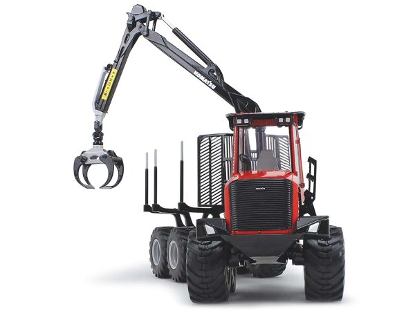Komatsu 875.1 Forwarder Red and Black 1/32 Diecast Model by First Gear - Image 5