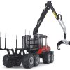 Komatsu 875.1 Forwarder Red and Black 1/32 Diecast Model by First Gear - Image 4