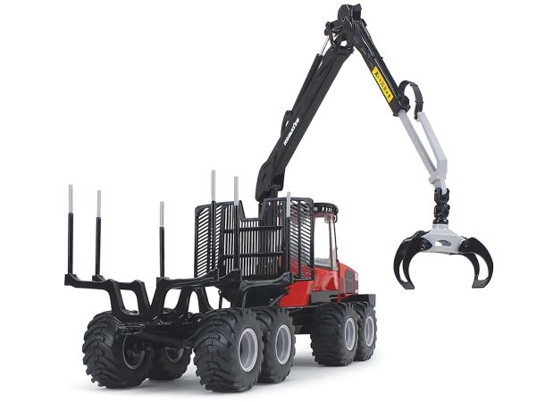 Komatsu 875.1 Forwarder Red and Black 1/32 Diecast Model by First Gear - Image 4