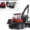 Komatsu 875.1 Forwarder Red and Black 1/32 Diecast Model by First Gear