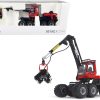Komatsu 931XC.3 Harvester Red and Black 1/32 Diecast Model by First Gear - Image 4