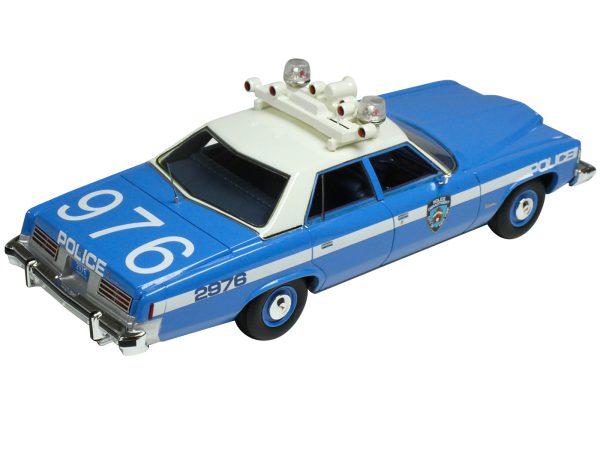 1976 Pontiac Catalina Blue and White "NYPD (New York City Police Department)" Limited Edition to 250 pieces Worldwide 1/43 Model Car by Goldvarg Collection - Image 2