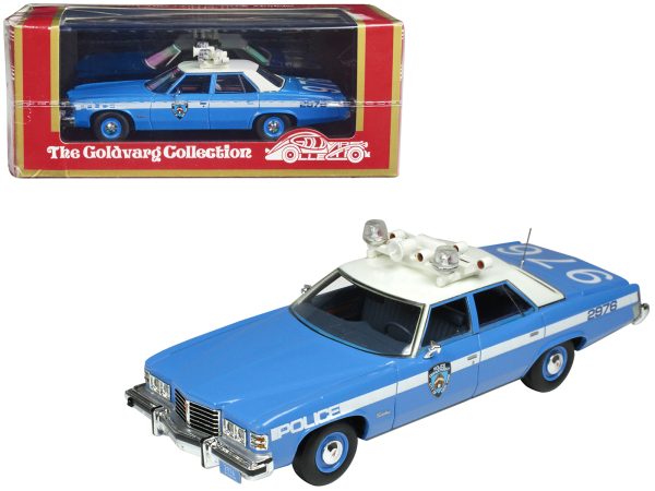 1976 Pontiac Catalina Blue and White "NYPD (New York City Police Department)" Limited Edition to 250 pieces Worldwide 1/43 Model Car by Goldvarg Collection - Image 3