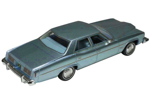 1976 Pontiac Catalina Athena Blue Metallic with Light Blue Interior Limited Edition to 240 pieces Worldwide 1/43 Model Car by Goldvarg Collection - Image 2