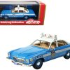 1974 Buick Century Police Blue and White NYPD (New York City Police Department) Limited Edition to 333 pieces Worldwide 1/43 Model Car by Goldvarg Collection