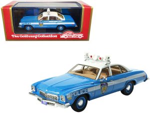 1974 Buick Century Police Blue and White NYPD (New York City Police Department) Limited Edition to 333 pieces Worldwide 1/43 Model Car by Goldvarg Collection