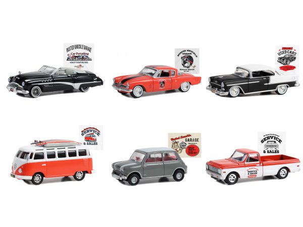 "Busted Knuckle Garage" Series 2 6 piece Set 1/64 Diecast Model Cars by Greenlight - Image 2