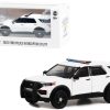 2022 Ford Police Interceptor Utility White with Light Bar "Hot Pursuit" "Hobby Exclusive" Series 1/64 Diecast Model Car by Greenlight - Image 2