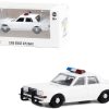 1980-1989 Dodge Diplomat Police Unmarked White with Light Bar "Hot Pursuit" "Hobby Exclusive" Series 1/64 Diecast Model Car by Greenlight - Image 2