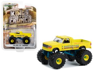 1992 Ford F-250 Monster Truck Yellow "Liquidator" "Kings of Crunch" Series 12 1/64 Diecast Model Car by Greenlight