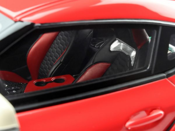2020 Toyota Supra GR Heritage Edition Red 1/18 Model Car by GT Spirit - Image 3