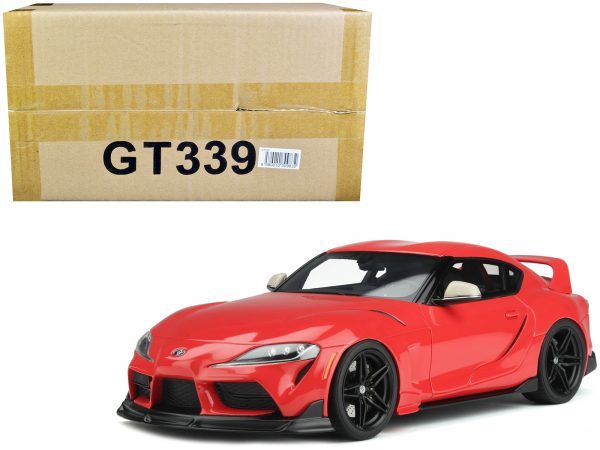 2020 Toyota Supra GR Heritage Edition Red 1/18 Model Car by GT Spirit - Image 5