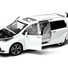 Toyota Sienna Minivan White 1/24 Diecast Model Car