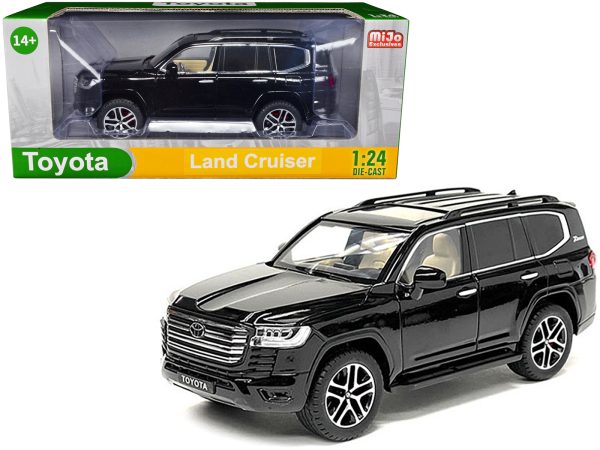 Toyota Land Cruiser Black Metallic 1/24 Diecast Model Car - Image 2