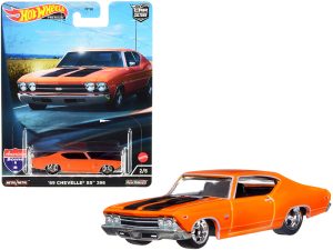 1969 Chevrolet Chevelle SS 396 Orange with Black Stripes "American Scene" "Car Culture" Series Diecast Model Car by Hot Wheels
