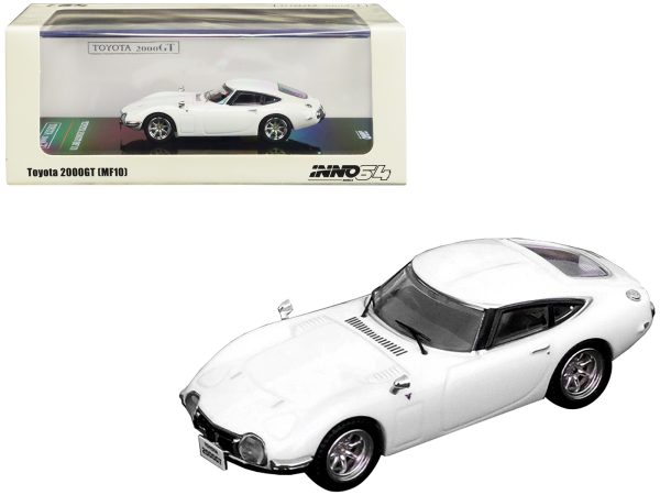 Toyota 2000GT (MF10) RHD (Right Hand Drive) Pegasus White 1/64 Diecast Model Car by Inno Models - Image 2