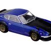 Nissan Fairlady Z (S30) RHD (Right Hand Drive) Blue Metallic with Carbon Hood 1/64 Diecast Model Car by Inno Models - Image 2