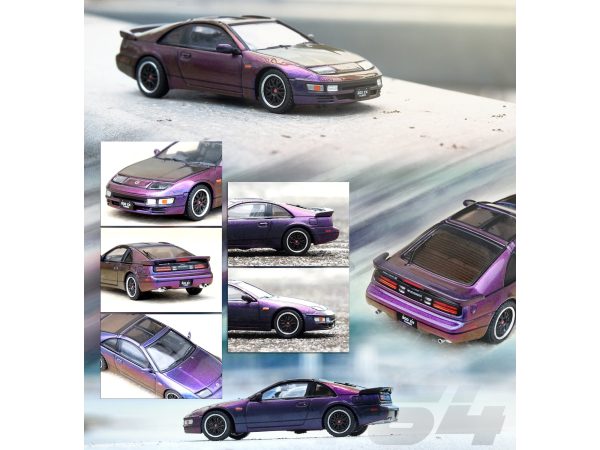 Nissan Fairlady Z (Z32) RHD (Right Hand Drive) Midnight Purple II Metallic "Hong Kong Ani-Com and Games 2022" Event Edition 1/64 Diecast Model Car by Inno Models - Image 3