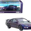 Nissan Fairlady Z (Z32) RHD (Right Hand Drive) Midnight Purple II Metallic "Hong Kong Ani-Com and Games 2022" Event Edition 1/64 Diecast Model Car by Inno Models - Image 2