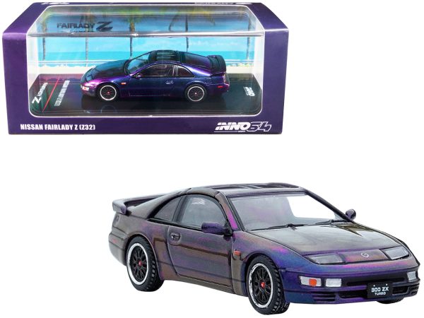 Nissan Fairlady Z (Z32) RHD (Right Hand Drive) Midnight Purple II Metallic "Hong Kong Ani-Com and Games 2022" Event Edition 1/64 Diecast Model Car by Inno Models - Image 2