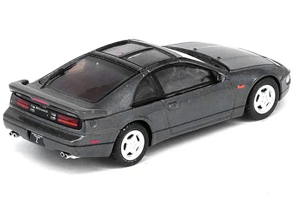 Nissan Fairlady Z (Z32) RHD (Right Hand Drive) Oxford Gray Metallic with Extra Wheels 1/64 Diecast Model Car by Inno Models - Image 2