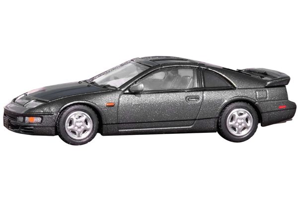 Nissan Fairlady Z (Z32) RHD (Right Hand Drive) Oxford Gray Metallic with Extra Wheels 1/64 Diecast Model Car by Inno Models - Image 3