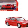 Nissan Skyline GT-R (R33) Nismo 400R RHD (Right Hand Drive) Super Clear Red II with Silver Stripes 1/64 Diecast Model Car by Inno Models - Image 2