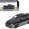 Toyota Corolla AE86 Levin RHD (Right Hand Drive) Black and Gray Metallic 1/64 Diecast Model Car by Inno Models - Image 3