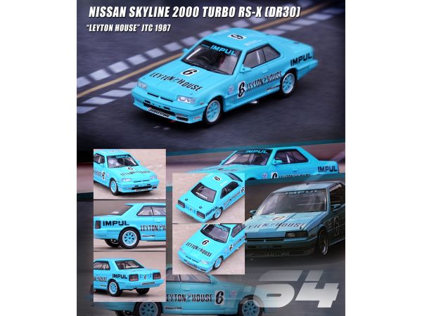 Nissan Skyline 2000 RS-X Turbo (DR30) RHD (Right Hand Drive) #6 Hajime Kitano - Masahiko Kageyama "Leyton House" JTC "All Japan Touring Car Championship" (1987) 1/64 Diecast Model Car by Inno Models - Image 3