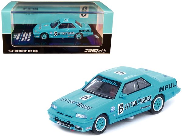 Nissan Skyline 2000 RS-X Turbo (DR30) RHD (Right Hand Drive) #6 Hajime Kitano - Masahiko Kageyama "Leyton House" JTC "All Japan Touring Car Championship" (1987) 1/64 Diecast Model Car by Inno Models - Image 2