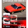 Nissan Skyline 2000 RS-X Turbo (DR30) RHD (Right Hand Drive) Red and Black 1/64 Diecast Model Car by Inno Models - Image 2