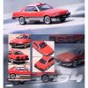 Nissan Skyline 2000 RS-X Turbo (DR30) RHD (Right Hand Drive) Red and Silver with Black Stripes 1/64 Diecast Model Car by Inno Models