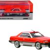 Nissan Skyline 2000 RS-X Turbo (DR30) RHD (Right Hand Drive) Red and Silver with Black Stripes 1/64 Diecast Model Car by Inno Models - Image 2
