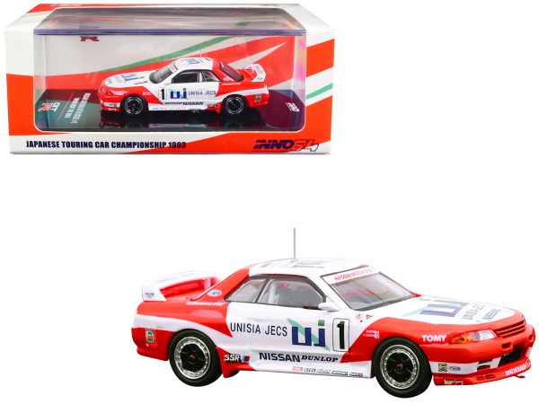 Nissan Skyline GT-R (R32) RHD (Right Hand Drive) #1 Masahiro Hasemi - Hideo Fukuyama "Unisia JECS" JTC (Japanese Touring Car Championship) (1993) 1/64 Diecast Model Car by Inno Models - Image 2