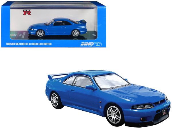 Nissan Skyline GT-R (R33) RHD (Right Hand Drive) Blue "LM Limited" 1/64 Diecast Model Car by Inno Models - Image 2