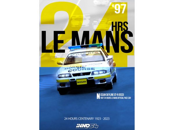Nissan Skyline GT-R (R33) RHD (Right Hand Drive) "24 Hours of Le Mans - Official Pace Car" (1997) 1/64 Diecast Model Car by Inno Models - Image 2