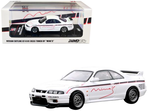 Nissan Skyline GT-R N1 (R33) RHD (Right Hand Drive) White "Tuned by Mine's" 1/64 Diecast Model Car by Inno Models