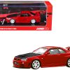 Nissan Skyline GT-R (R34) R-Tune RHD (Right Hand Drive) Active Red with Carbon Hood with Extra Wheels 1/64 Diecast Model Car by Inno Models