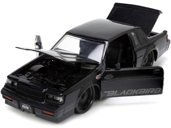 1987 Buick Grand National Black Metallic "Blackbird" "Bigtime Muscle" Series 1/24 Diecast Model Car by Jada - Image 3