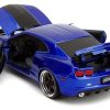2010 Chevrolet Camaro Candy Blue with Black Hood "Bigtime Muscle" Series 1/24 Diecast Model Car by Jada - Image 3