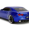 2010 Chevrolet Camaro Candy Blue with Black Hood "Bigtime Muscle" Series 1/24 Diecast Model Car by Jada - Image 2
