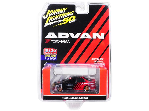 1995 Honda Accord 4-Door with Copper Wheels "ADVAN Yokohama" "Johnny Lightning 50th Anniversary" Limited Edition to 3600 pieces Worldwide 1/64 Diecast Model Car by Johnny Lightning