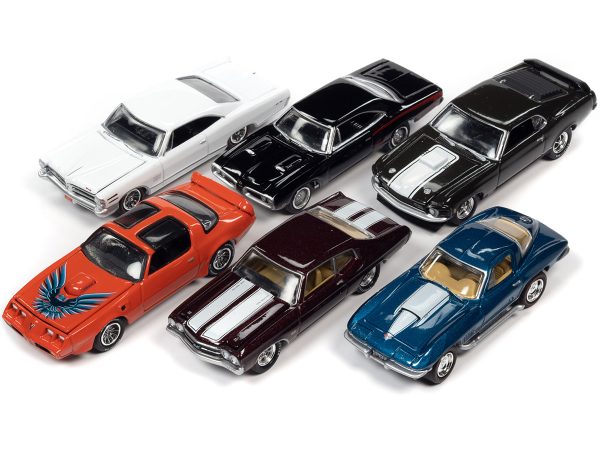 "Muscle Cars USA" 2022 Set A of 6 pieces Release 1 1/64 Diecast Model Cars by Johnny Lightning - Image 2