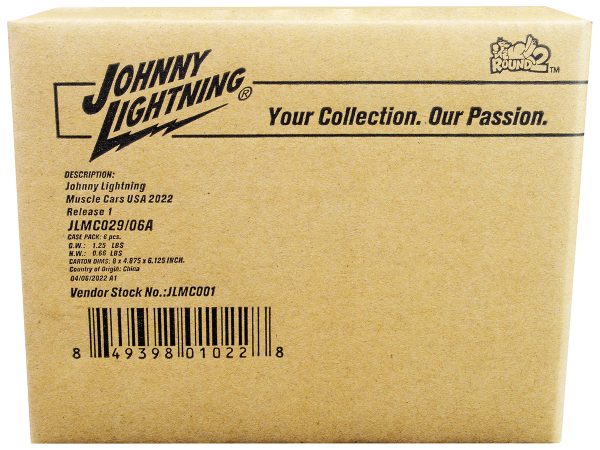 "Muscle Cars USA" 2022 Set A of 6 pieces Release 1 1/64 Diecast Model Cars by Johnny Lightning - Image 3