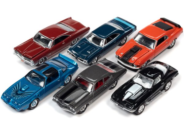 "Muscle Cars USA" 2022 Set B of 6 pieces Release 1 1/64 Diecast Model Cars by Johnny Lightning - Image 2