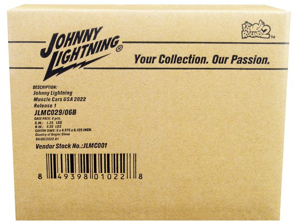 "Muscle Cars USA" 2022 Set B of 6 pieces Release 1 1/64 Diecast Model Cars by Johnny Lightning - Image 3