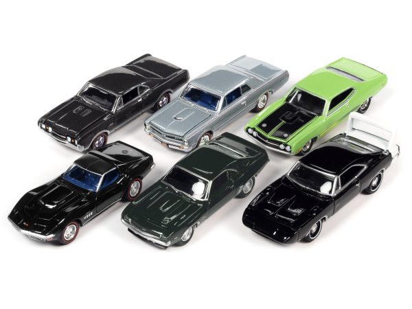 "Muscle Cars USA" 2022 Set B of 6 pieces Release 3 1/64 Diecast Model Cars by Johnny Lightning - Image 2