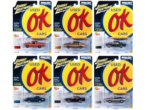 "Muscle Cars USA" 2023 Set A of 6 pieces Release 1 "OK Used Cars" 1/64 Diecast Model Cars by Johnny Lightning