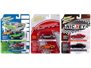 Johnny Lightning "2-Packs" 2023 Set B of 6 pieces Release 1 1/64 Diecast Model Cars by Johnny Lightning